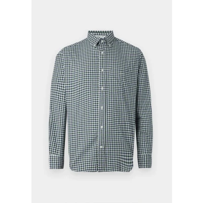 Image of Gant Casual Shirt Twill Plaid Blue Green size L