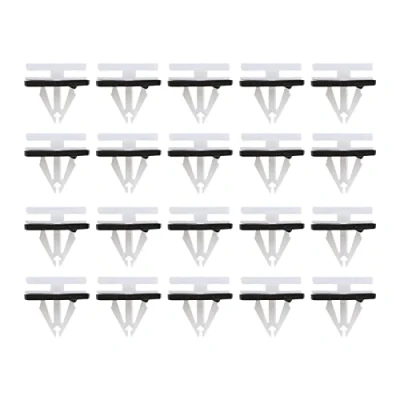 Image of VGOL 20pcs Side Skirt Sill Clips Moulding Cover Trim White Plastic with Sponge Seal 5270438 5264089 Compatible Edge Fiesta Kuga Mustang C520