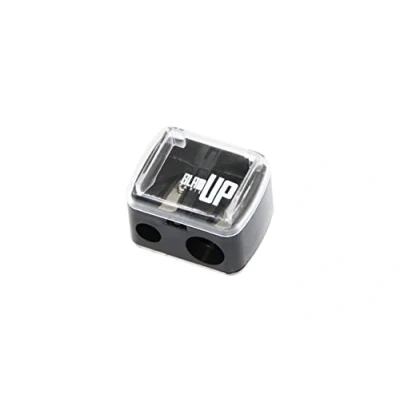 Image of Glam&#039;Up Paris Cosmetic Pencil Sharpener with Reservoir Double Tip Hole for Jumbo and Standard Pencils Essential Accessory