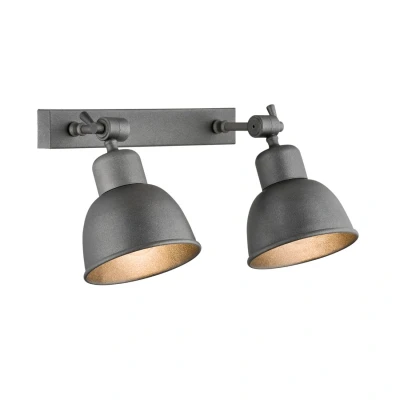 Image of Eufrat Twin Dome Wall Lamp Anthracite Structure
