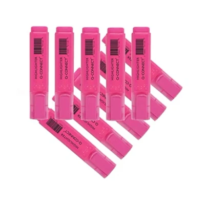 Image of Q Connect Highlighter Pen Pink