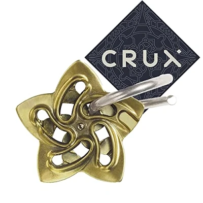 Image of Hanayama Cast Helix Puzzle Level 6 of Grandmaster Difficulty Includes Crux Sticker