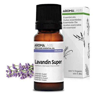 Image of Bio Lavandin Super Essential Oil 10mL 100% Pure, Natural, Chemotyped and AB Certified AROMA LABS (French Brand)
