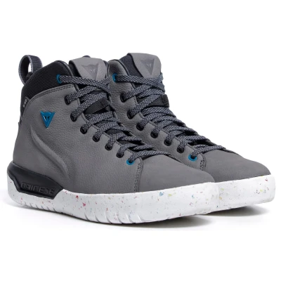 Image of Dainese Women&#039;s Metractive Woman D WP Shoes Motorcycle Boot, Dark Gray/White, 4.5 UK