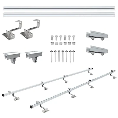 Image of NuaSol Photovoltaic Solar Panel Mount 1 Mounting Set Tile Roof Fastening
