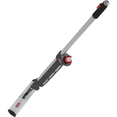Image of Rubbermaid Commercial Products Hygen Pulse Microfibre Mop Kit Single Sided Frame 40cm Grey/Black 1861160