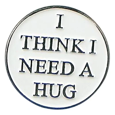 Image of I Think Need A Hug Design Metal Enamelled Pin Badge Lapel XJKB11 14
