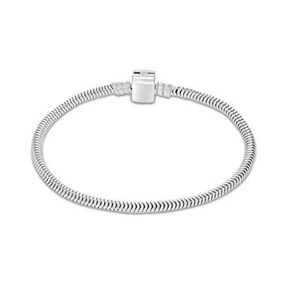 Image of Tuscany Charms Women Silver Charm Bracelet of length 19cm