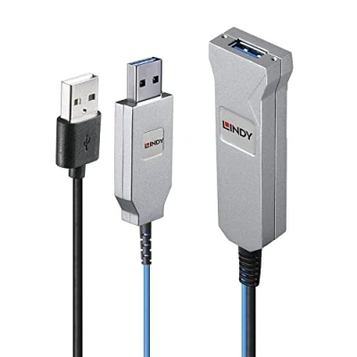 Image of LINDY 30m Fibre Optic USB 3.0 Cable