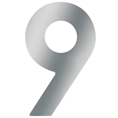 Image of Meister Stainless Steel House Number, 3D Design, Easy Readability, Individual Combination Options Labelling Marking Front Door Wall Garden Gate, 424087
