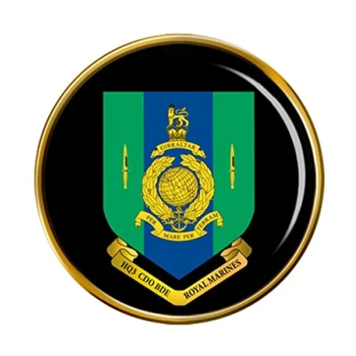 Image of HQ3 Commando Brigade Royal Marines Pin Badge
