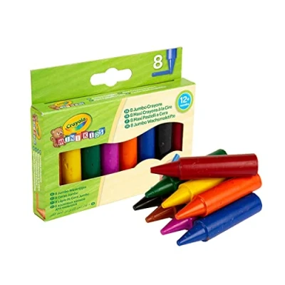 Image of Crayola 8 Jumbo Crayons Assorted Colours