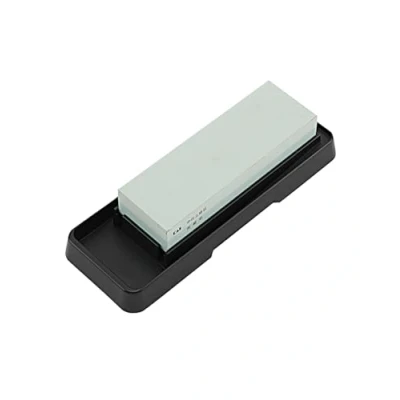 Image of KAI Combination sharpening Stone, grit: 400/1000 Japanese knife sharpener for coarse and fine stone 400 1000 whetstone knives usable surface 18 x 6 3 cm