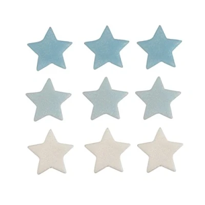 Image of Anniversary House Stars Sugarcraft Toppers Blue, Light Blue and White, SF271