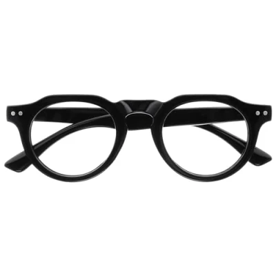 Image of OPULIZE RIO Blue Light Blocking Reading Glasses Flat Top Frame Black Mens Womens Spring Hinges B53 1 +2.50