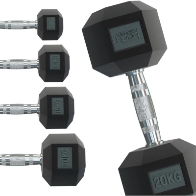 Image of MonsterShop 30031 Body Revolution Hex Dumbbells Paris 1Kg 40Kg