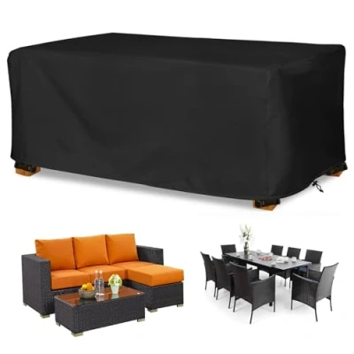 Image of Patio set Covers Waterproof 230x115x75cm/LxWxH Rectangle Square Garden Table Outdoor Furniture 600D Oxford Fabric Tear Resistant Cover