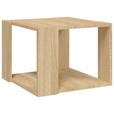 Image of vidaXL Coffee Table Indoor Modern Couch Tea End Living room Centre Sofa Unit Home Furniture Household Set Chipboard Sonoma Oak