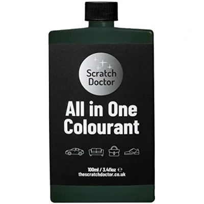 Image of Scratch Doctor All in One Leather Colourant Self Seal Dye Repair Paint for Furniture, Sofas, Car Seats (Dark Green, 100ml)