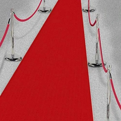 Image of HOLLYWOOD RED CARPET RUNNER Essential Movie Night Prop Party Decoration Runway Rug Suitable for Indoor or Outdoor