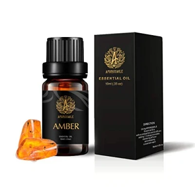 Image of Aromatherapy Amber Essential Oil for Diffuser, Scent humidifier, Massage, 10ml Therapeutic Grade Fragrance Home, Candle Making