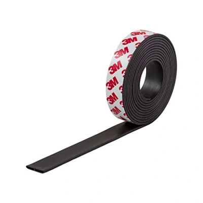 Image of Magnetastico Flexible Magnetic Strip 1.2 Metre Length Tape with Premium Self Adhesive Roll for Home, Office, Fridge, Craft and DIY Projects