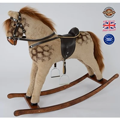 Image of MJmark STRAWBERRY ROAN Handmade Rocking Horse Titan PINTO from
