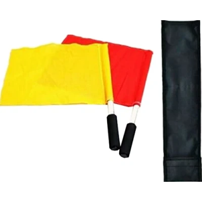 Image of ND Plain Linesman Flag Set Football Rugby Hockey Training Referee Flags