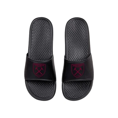 Image of FOCO Officially Licenced West Ham United Fan Summer Shower Pool Sliders Mens Size 6/7