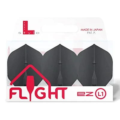 Image of L Style Flights EZ Standard Dart (Black)