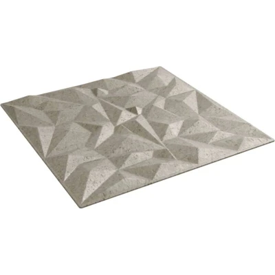 Image of vidaXL Wall Panels 12 pcs Beton 50x50 cm XPS 3 m² Amethyst
