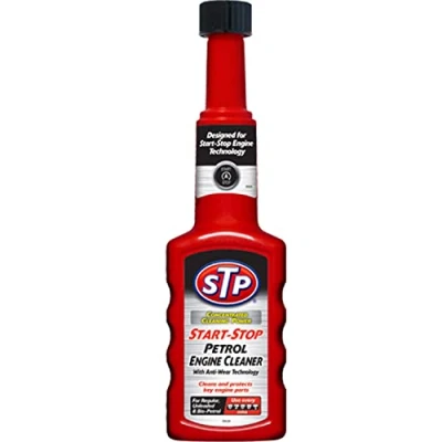 Image of STP Start Stop Petrol Engine Cleaner 200 ml, Cleans and Protects Key Components, Reduces Fuel Consumption Emissions, Mechanical Car Cleaning Products, Made in the UK