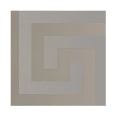 Image of Versace Wallpaper Greek Key 10 m x 70 cm Champagne 386092, Silver, Grey