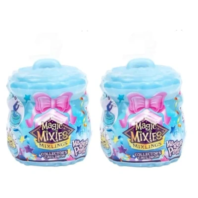 Image of Magic Mixies Mixlings Collectors Cauldron, Wand Reveals Power, Power Unleashed Series, for Kids Aged 5 and Up (Styles May Vary), Multicolor (14694) (Two (2) Cauldrons)