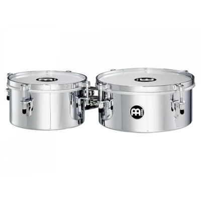 Image of Meinl Percussion Drummer Series Timbales 2 Drums With 8 and 10 Inches Mount Steel, Chrome Plated (MIT810CH)