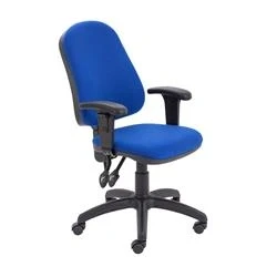 Image of Calypso II High Back Chair Adjustable Arms Blue CH2800RB+AC1040