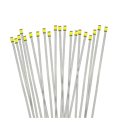 Image of Evemodel T0603WM 20pcs Pre soldered micro litz wired leads Warm White SMD Led 0603 NEW