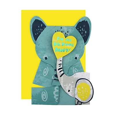 Image of Hallmark Father&#039;s Day Card for Daddy Cute Pop up Elephant Design