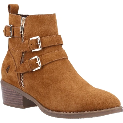 Image of Hush Puppies Women&#039;s Jenna Ankle Boot, Tan, 7 UK