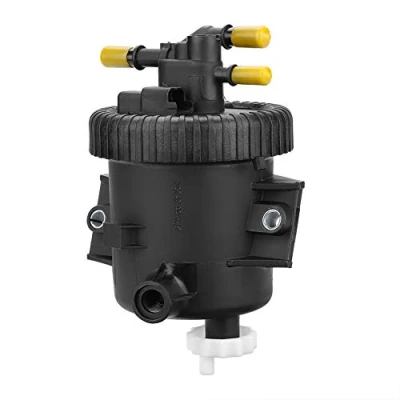 Image of Fuel Filter Housing 190165, Keenso Black Plastic 10.5cm / 4.1in (Larger) 8.5cm 3.3in (Small) for CIT ROEN BERLINGO XSA RA PICASSO PEU GEOT 206 306 307 2.0 HDi