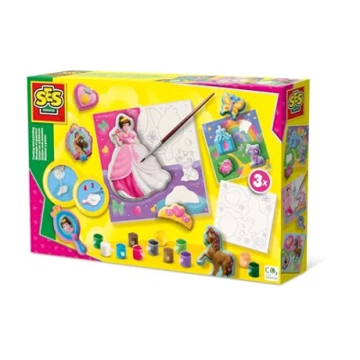 Image of SES Creative 01349 Casting Canvases to Paint Princesses 3X, Yellow