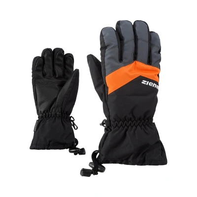 Image of Ziener Children&#039;s Lett AS glove junior ski gloves, winter sports, waterproof, breathable, black/graphite, 4