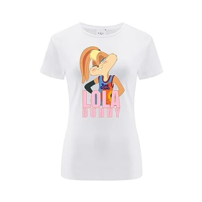 Image of ERT GROUP Women&#039;s 2 T Shirt, Space Jam 021 White, 3XL
