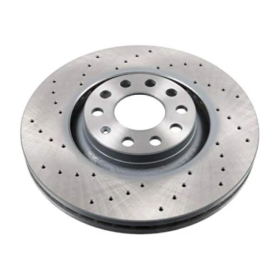 Image of 8E0615301AE Brake disc FEBI BILSTEIN 44121 Front Axle 319,8mm 30mm 5 Hole 112mm perforated/vented Coated AUDI: A4 B7 Avant, Saloon