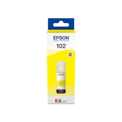 Image of Epson EcoTank 102 Yellow Genuine Ink Bottle, Pack of 1
