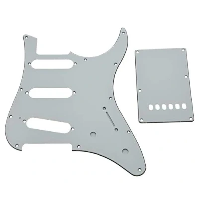 Image of KAISH Guitar SSS Pickguard and Trem Cover fits for Yamaha PACIFICA White 3 Ply