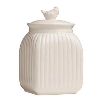 Image of Premier Housewares Storage Jars Dolomite Food Containers With Lids Cream Spice Sweet Jar 23 X 14 Cm