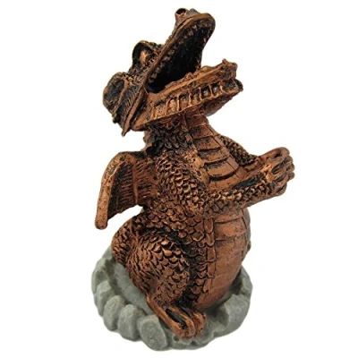Image of Mystical Red Dragon Incense Cone Holder 9.5cm x 6cm (1 Pc) Unique &amp; Intricately Designed Captivating Home Decor Aromatherapy Experience