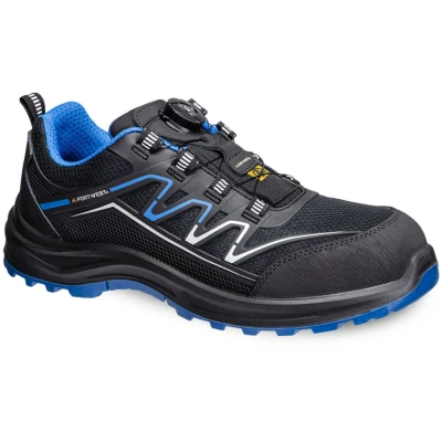 Image of Portwest Composite KPU and Mesh Trainer S1PS ESD SR FO Black/Blue 37