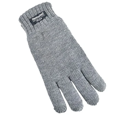 Image of Thinsulate Childrens 3M Knitted Heavy Quality Gloves GL064A Grey 10 11